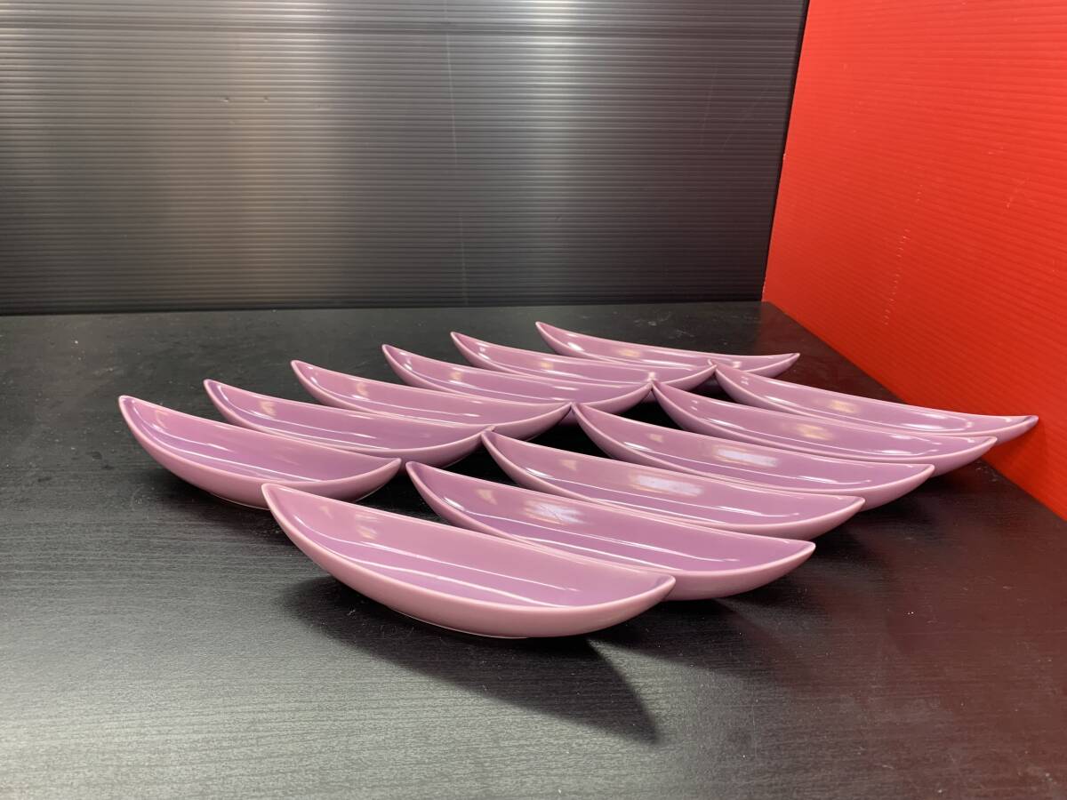 割烹料亭から引き上げ 有田焼 青窯 菖蒲船 前菜 珍味 水菓子 美品 12個セット 福岡県 拍卖