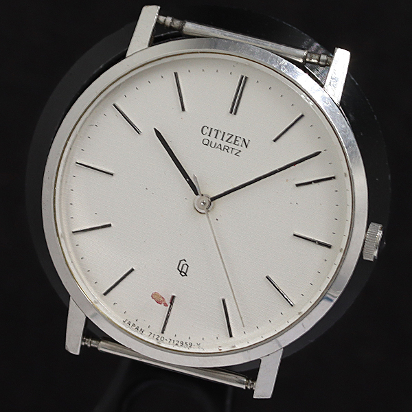 シチズン 4-711271K トップのみ QZ ホワイト文字盤 メンズ腕時計 2000000 NSK KTS拍卖