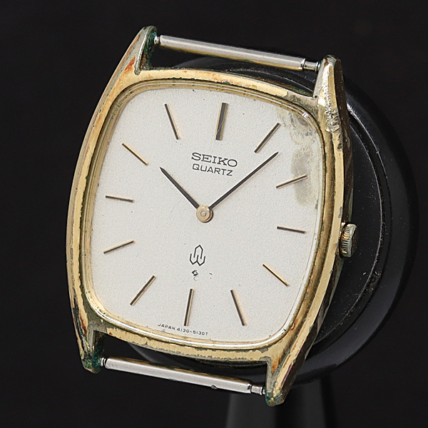 セイコー 4130-5130 QZ シルバ―文字盤 メンズ腕時計 2000000 NSK SMZ拍卖