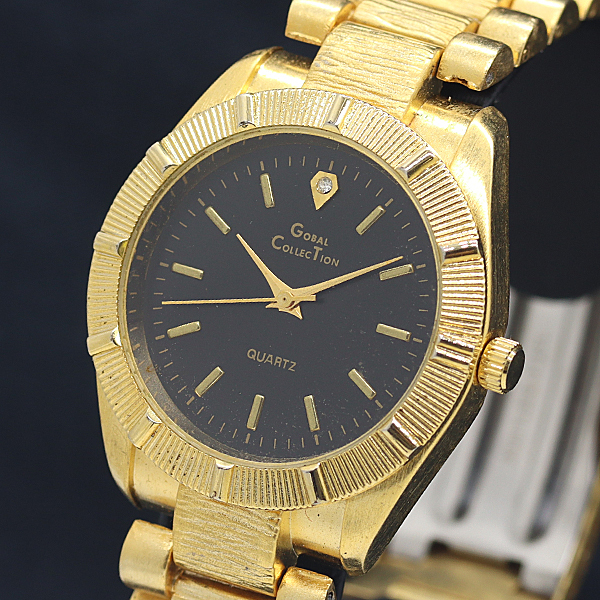稼動 良品 グローバルコレクション ブラック文字盤 QZ メンズ腕時計 2000000 NSK KTU拍卖