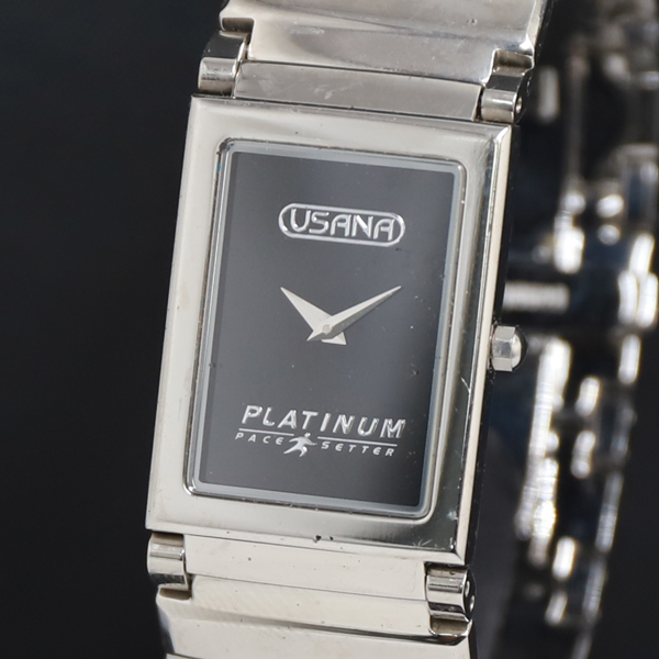 QZ USANA PACEセッター 黒文字盤 レディース腕時計 2000000 NSK KRK拍卖