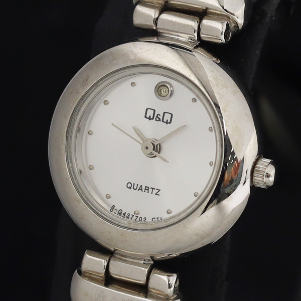 Q&Q 6-G437702 QZ シルバー文字盤 レディース腕時計 KRH 2000000 NSK拍卖