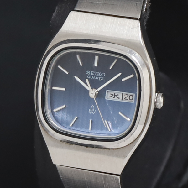 QZ セイコー 3423-5000 青文字盤 デイデイト レディース腕時計 2000000 NSK KRK拍卖