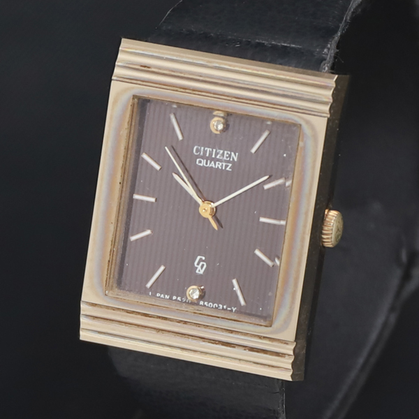 QZ シチズン 石付 4-851170 黒文字盤 レディース腕時計 2000000 NSK KRK拍卖