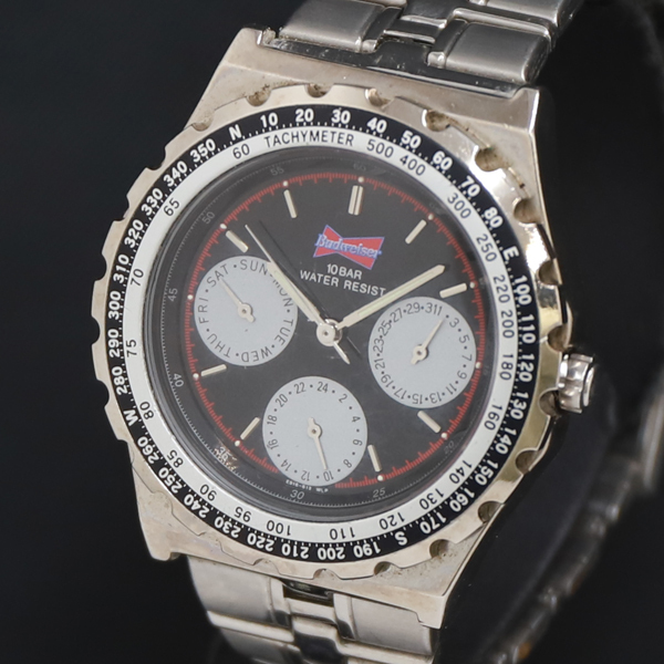 QZ Budweiser 黒文字盤 デイデイト レディース腕時計 2000000 NSK KRK拍卖