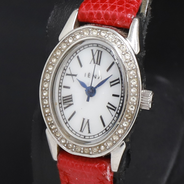 QZ IENA 石付 白文字盤 レディース腕時計 2000000 NSK KRK拍卖