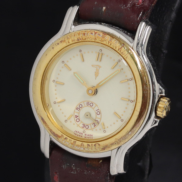 トラサルディ TR-7508 QZ アイボリー文字盤 レディース腕時計 KRH 2000000 NSK拍卖