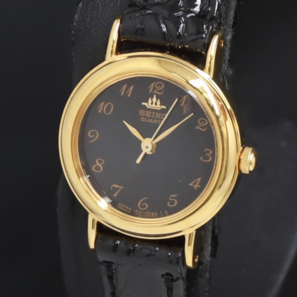 QZ セイコー 1N01-0E20 黒文字盤 レディース腕時計 2000000 NSK KRK拍卖