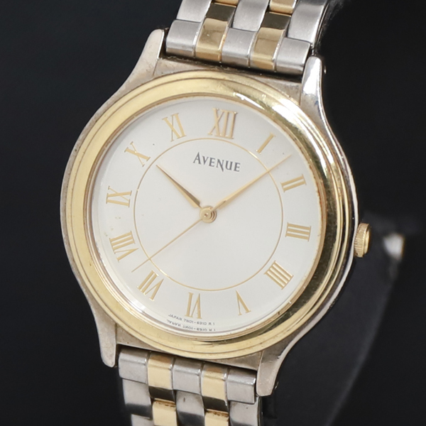 QZ セイコー AVENUE 7N01-626A シルバ―文字盤 レディース腕時計 2000000 NSK KRK拍卖