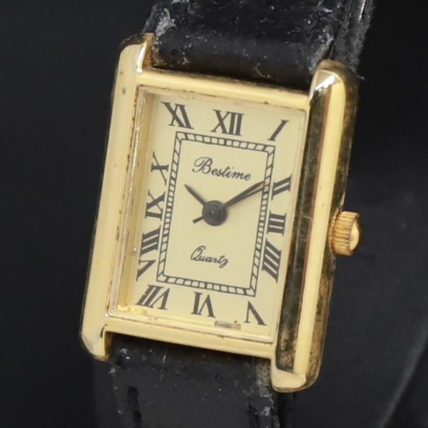 QZ Bertime スクエア ゴールド文字盤 レディース腕時計 2000000 NSK KRK拍卖