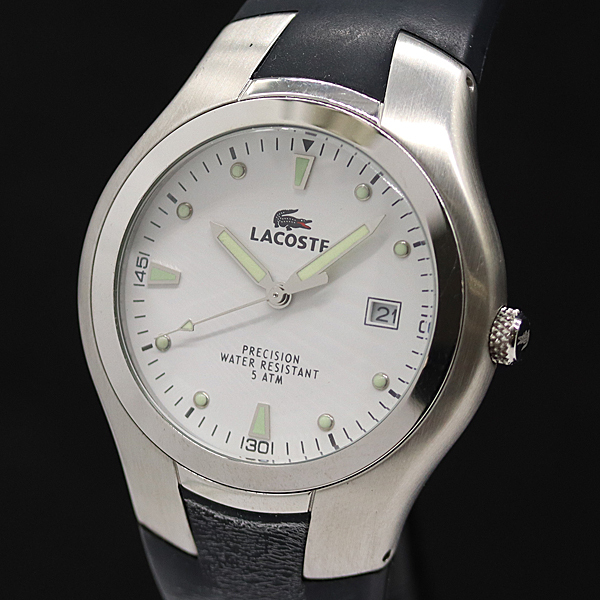 箱付 ラコステ QZ ホワイト文字盤 3510G メンズ腕時計 2000000 NSK KMR拍卖