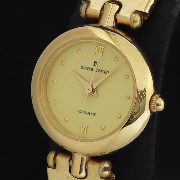 ピエールカルダン 35752 QZ ゴールド文字盤 レディース腕時計 KRH 2000000 NSK拍卖
