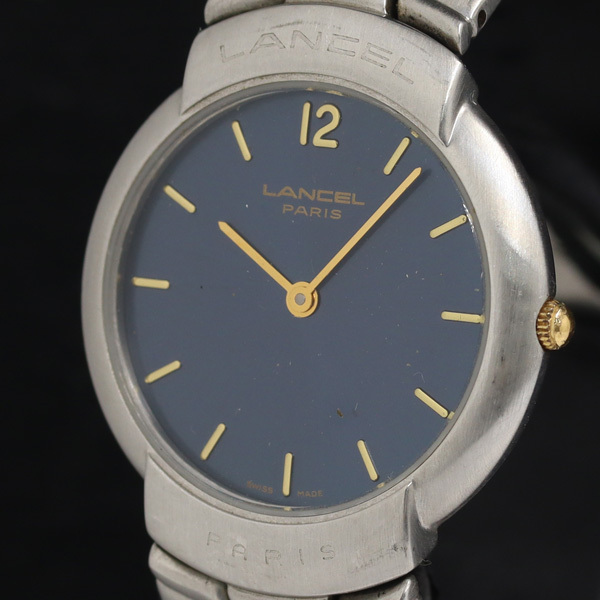 稼働 ランセル 8606 QZ 青文字盤 メンズ腕時計 KRH 2000000 NSK拍卖