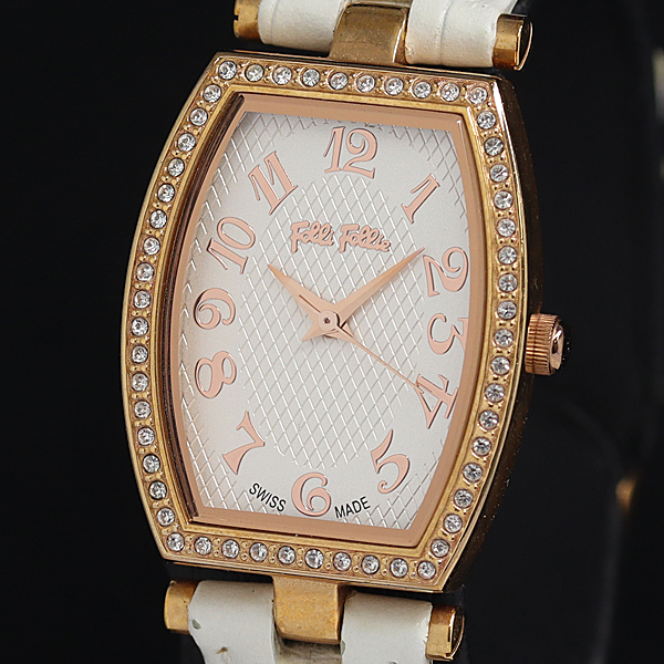 稼働 フォリフォリ WF16B027SP QZ ホワイト文字盤 レディース腕時計 2000000 NSK SMZ拍卖