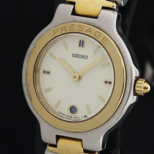 セイコー 3E29-0100 QZ 白文字盤 デイト レディース腕時計 KRH 2000000 NSK拍卖