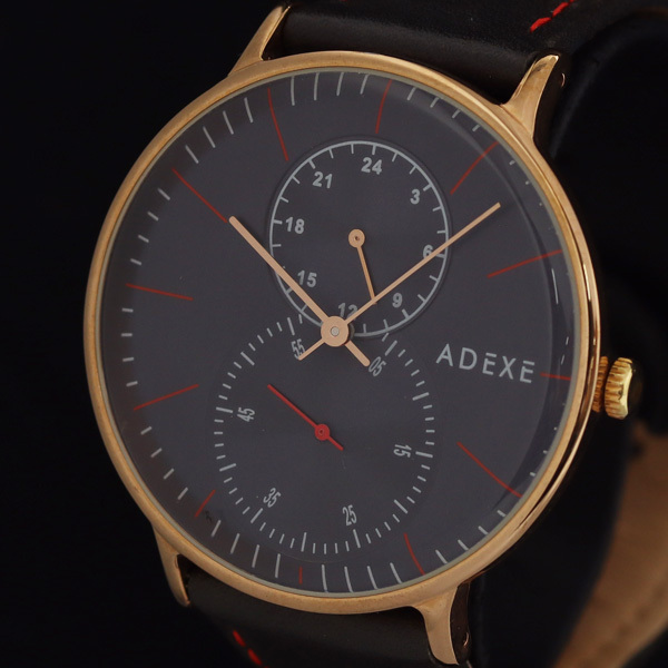 稼働 良品 アデクス 1868C-02 QZ ネイビー文字盤 メンズ腕時計 KRH 2000000 NSK拍卖