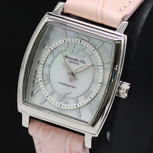 保/箱付 アレサンドロオーラ QZ シェル文字盤 AO-6300-2 レディース腕時計 2000000 NSK KMR拍卖