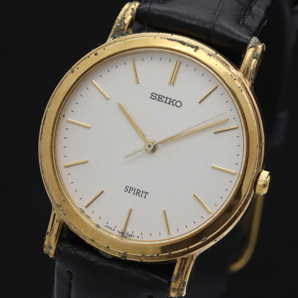 稼働 セイコー スピリット 7N01-7080 QZ ホワイト文字盤 メンズ腕時計 2000000 NSK INK拍卖