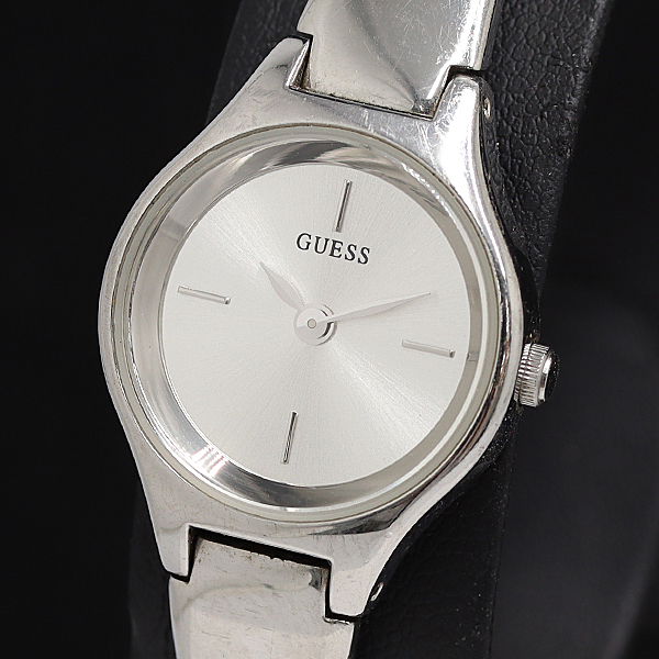 稼働 良品 ゲス 160392L1 QZ シルバー文字盤 レディース腕時計 2000000 NSK SRR拍卖