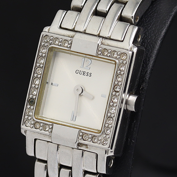 ゲス QZ シルバー文字盤 W9000621 レディース腕時計 2000000 NSK KMR拍卖