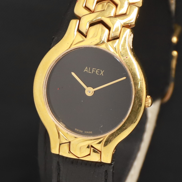 稼働 QZ ALFEX 5003 黒文字盤 レディース腕時計 2000000 NSK KRK拍卖