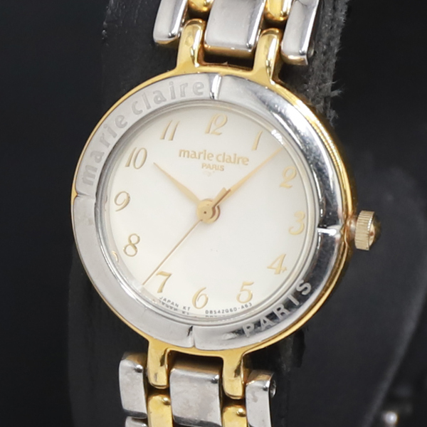 QZ Marie Claire D852G6-00 白文字盤 レディース腕時計 2000000 NSK KRK拍卖