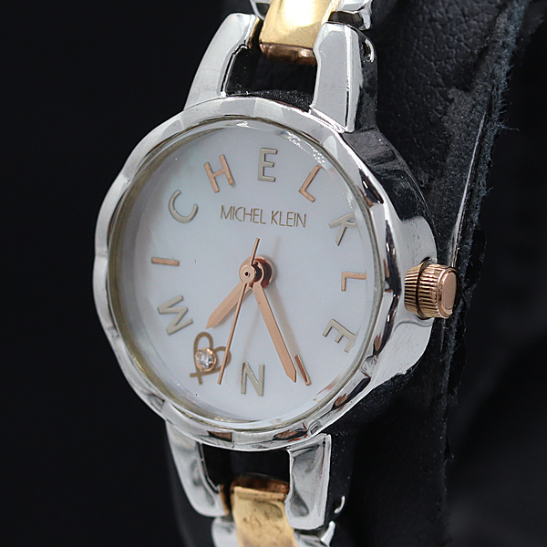 稼働 良品 ミッシェルクラン QZ シェル文字盤 1N01-K720 レディース腕時計 2000000 NSK KMR拍卖
