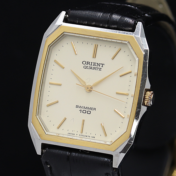 オリエント スイマー100 C252M7-40 アイボリー文字盤 QZ メンズ腕時計 NSY 2000000 NSK拍卖