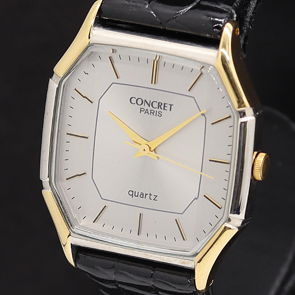 保/箱付 稼働 良品 CONCRET C85 QZ シルバー文字盤 レディース腕時計 2000000 NSK IGR拍卖