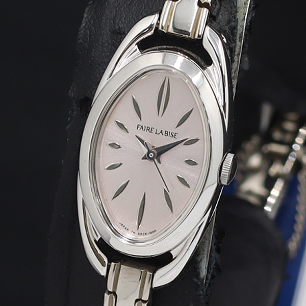 稼動 QZ 箱付 良品 オリエント FAIRE LABISE ピンク文字盤 レディース腕時計 KRK 2000000 NSK拍卖