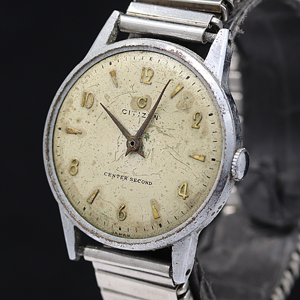 シチズン 手巻き アイボリー文字盤 14136285 メンズ腕時計 2000000 NSK KMR拍卖