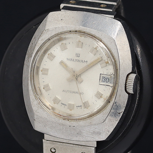 稼動 ウォルサム AT/自動巻き シルバー文字盤 デイト アンティーク レディース腕時計 OGH 2000000 NSK拍卖
