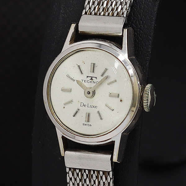 テクノス デラックス QZ シルバー文字盤 レディース腕時計 AOY 2000000 NSK拍卖