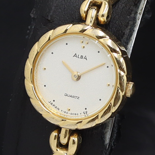 稼動 QZ セイコー アルバ Y150-0A30 シルバー文字盤 レディース腕時計 KRK 2000000 NSK拍卖