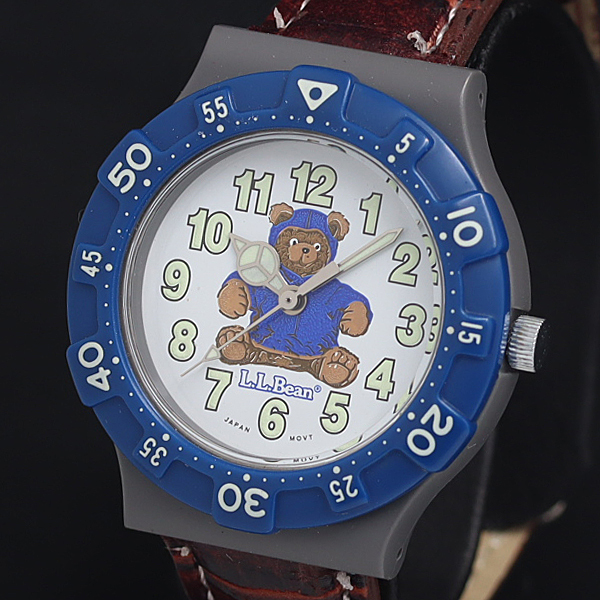 QZ 保/箱付 L.L.Bean 6031-344758KA キャラクター文字盤 レディース腕時計 KRK 2000000 NSK拍卖