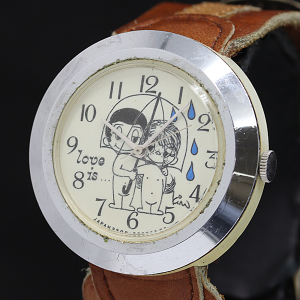 ラブ イズ.... 手巻き アイボリー文字盤 デザイン キャラクター メンズ腕時計 2000000 NSK KMR拍卖