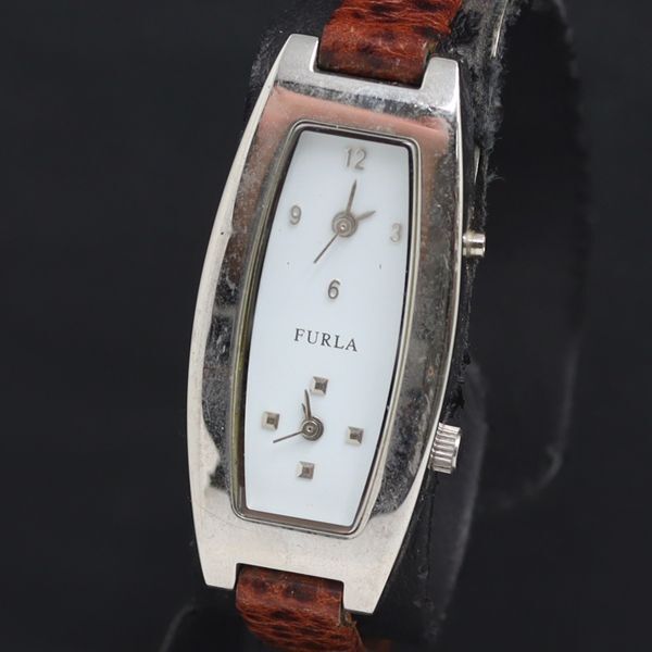 QZ フルラ デュアルタイム 白文字盤 レディース腕時計 KRK 2000000 NSK拍卖