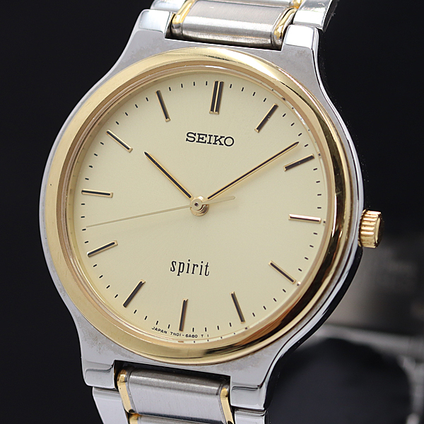セイコー スピリット QZ ゴールド文字盤 7N01-6A70 メンズ腕時計 KMR 2000000 NSK拍卖