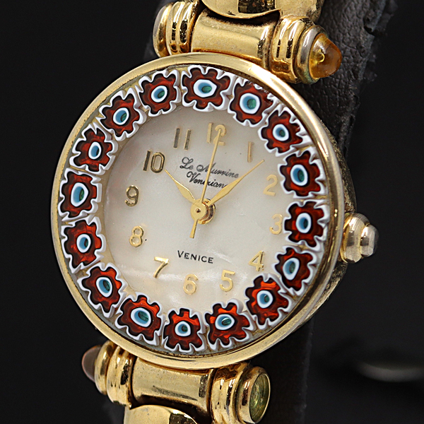 稼働 良品 ベネチア QZ ホワイト文字盤 バングルウォッチ レディース腕時計 2000000 NSK KMR拍卖