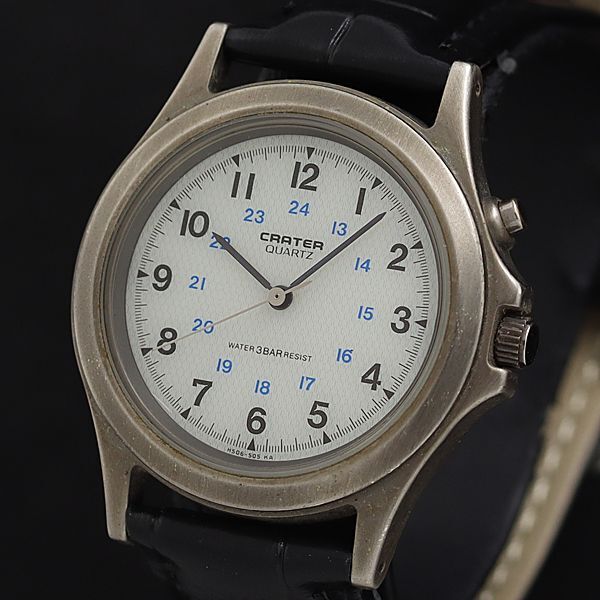 稼働 良品 クレーター H506-505KA QZ 白文字盤 メンズ腕時計 OSW 2000000 NSK拍卖