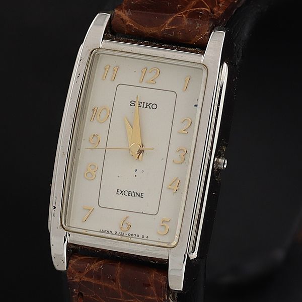 セイコー エクセリーヌ 2J31-5000 QZ アイボリー文字盤 レディース腕時計 OSW 2000000 NSK拍卖