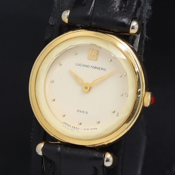 QZ LUCIANO FORNERIS 5920-L14999白文字盤 レディース腕時計 KRK 2000000 NSK拍卖