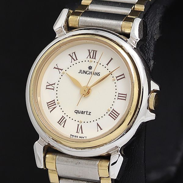 稼働 良品 ユンハンス EWJ-1011J QZ 白文字盤 レディース腕時計 OSW 2000000 NSK拍卖