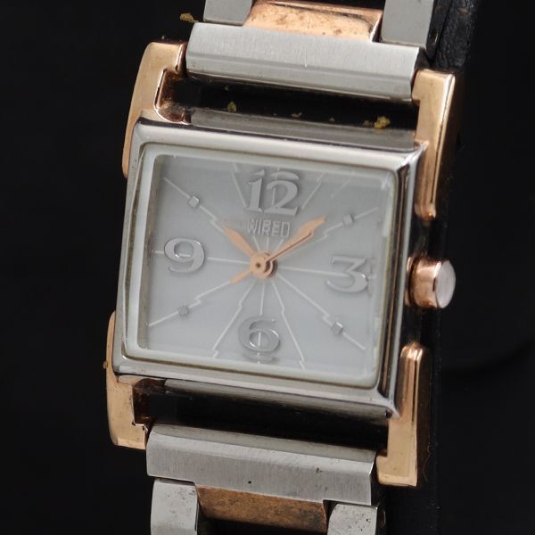 セイコー ワイアード 1N01-0KM0 スクエア QZ シルバー文字盤 レディース腕時計 TKD 2000000 NSK拍卖