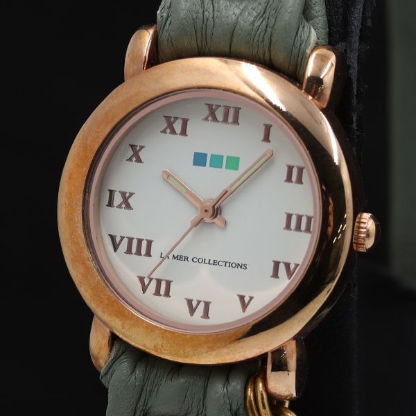 稼働 ラメールコレクション ラウンド QZ アイボリー文字盤 レディース腕時計 TKD 2000000 NSK拍卖