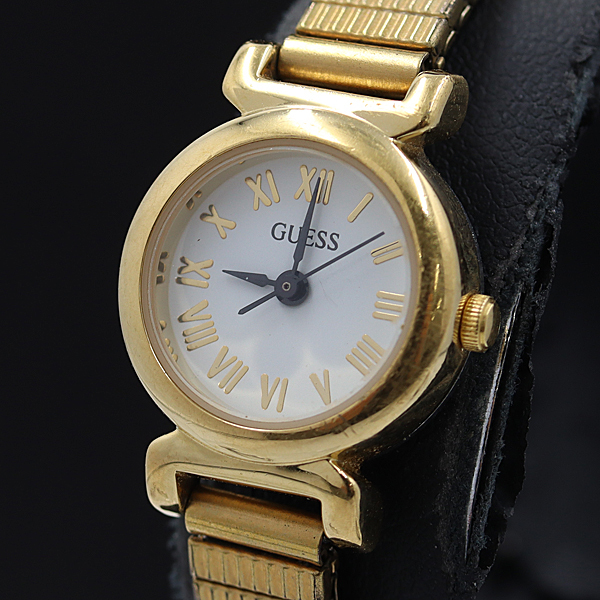 GUESS QZ ホワイト文字盤 ヴィンテージ レディース腕時計 KMR 2000000 NSK拍卖