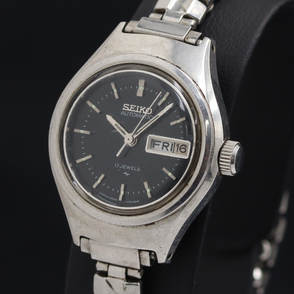 セイコー AT/自動巻き 2206-0030 デイデイト ブラック文字盤 レディース腕時計 YUM 2000000 NSK拍卖