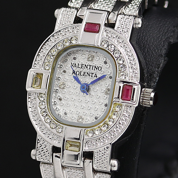 バレンチノロレンタ VR-110 QZ シルバー文字盤 石付 ストーンベゼル レディース腕時計 OSW 2000000 NSK拍卖