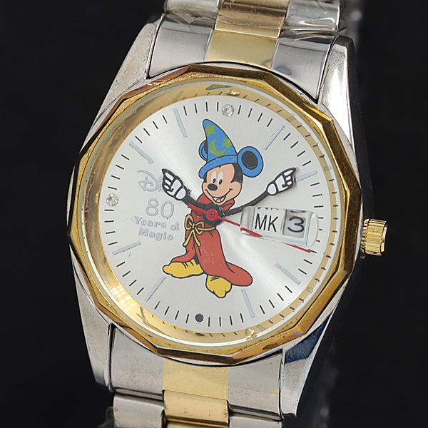 箱/説明書付 ディズニー QZ ミッキーマウス キャラクター文字盤 ラウンド デイト メンズ/レディース腕時計 2000000 NSK OMI拍卖