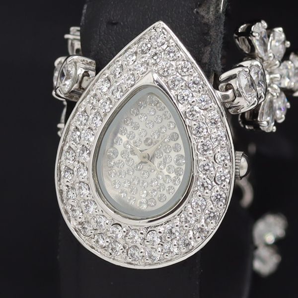 稼動 QZ 良品 ノーブランド ダイヤ文字盤 レディース腕時計 KRK 2000000 NSK拍卖